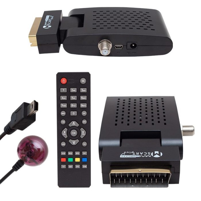 Magbox Scart Plus TKGS'li Mini SD Scart Girişli Uydu Alıcısı - Görsel 3