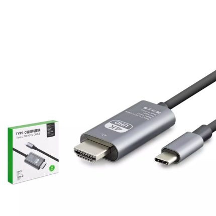 Hadron HDX7853 Type-C to HDMI 4K Ultra HD Görüntü Aktarım Kablosu - Gri