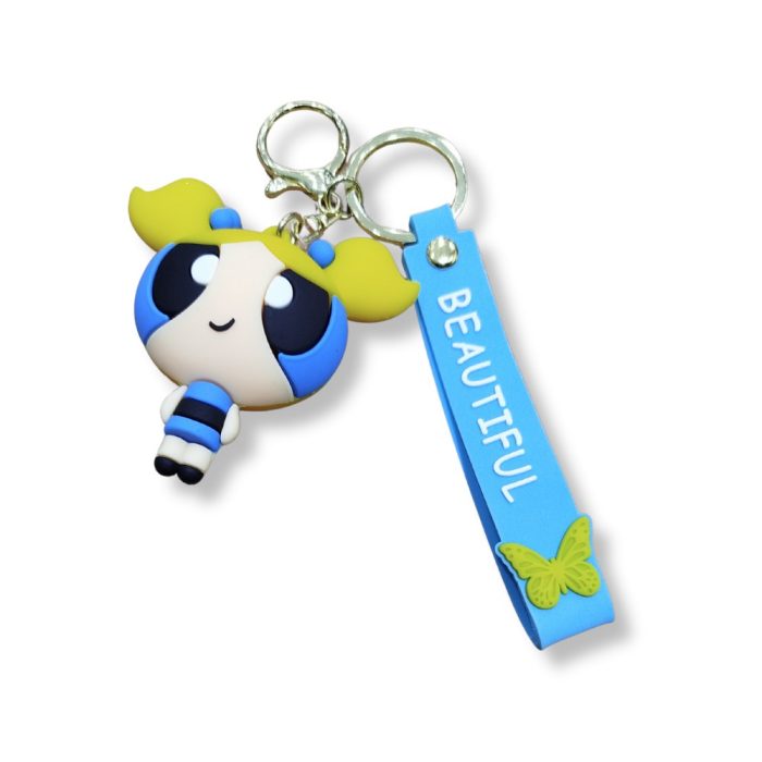 Powerpuff Girls Blossom Premium 3D Figürlü Bilek Kayışlı Anahtarlık - 1 ADET - Görsel 2