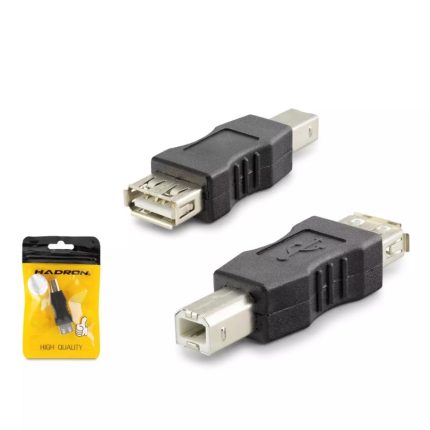Hadron HDX1354 USB-B Erkek to USB-A Dişi Yazıcı Adaptör Çevirici - Siyah