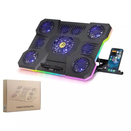 Hadron DCXA21 9 Fanlı RGB LCD Ekranlı Notebook Soğutucu 10-19" Siyah