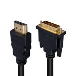 Powermaster PM-12002 HDMI Erkek - DVI Erkek 24+1 Gold Uçlu 1.5 Metre Kablo