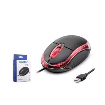 Nodar ND3251 Kablolu Optik Mouse 800 DPI LED - Siyah