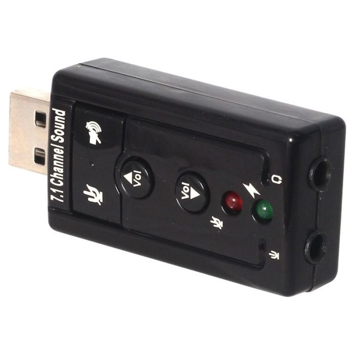 PowerMaster PM-18063 7.1 Kanal USB Ses Kartı - Harici Kulaklık Mikrofon Alıcı - Görsel 2