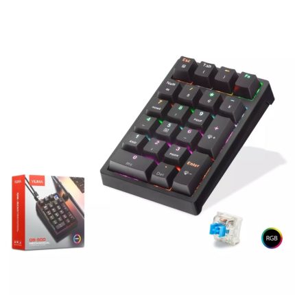 Nodar QS500 Kablolu Numerik Mekanik Klavye 21 Tuşlu RGB Siyah