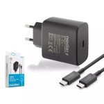 Nodar ND1007 Type-C PD Hızlı Şarj Seti 45W Super Fast Şarj Adaptörü ve Kablosu - Siyah - 1 ADET