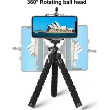 Süngerli Akrobat Ahtapot Tripod Esnek Telefon Tutucu Stand 3 Ayaklı