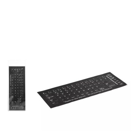 Hadron HDX8256 Klavye Sticker Yapışkanlı Tuş Takımı Türkçe Q Dizilim - Siyah - 1 ADET