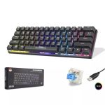 Hadron G509B Mekanik Oyuncu Klavyesi %60 Mini - RGB Blue Switch Q Siyah