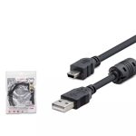Hadron HDX7538 USB Mini V3 5-Pin to USB Kablo 1.5 Metre Siyah