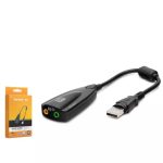 Hadron HDX5254 USB Harici Ses Kartı 7.1 Surround 5Hv2 Siyah