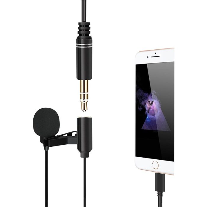Powermaster JH-041-A iPhone Uyumlu Lightning Girişli ve Kulaklık Çıkışlı Yaka Mikrofonu - Görsel 2