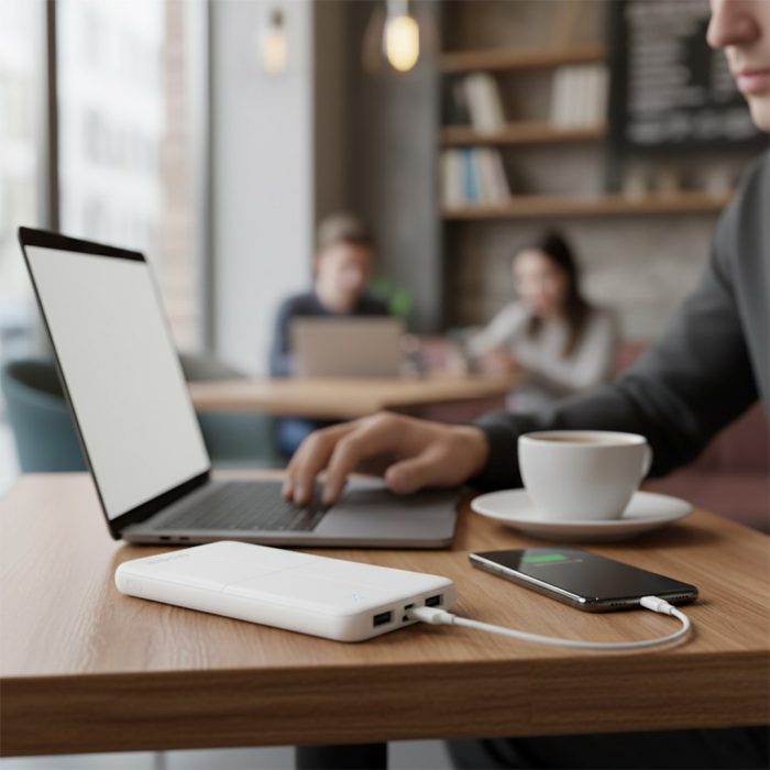 S-Link IP-G12N 10.000 mAh Slim Powerbank - Type-C & Micro-USB Girişli Siyah - Görsel 4