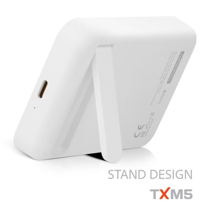 Powerway TXM5 5.000 mAh 15W MagSafe Kablosuz Hızlı Şarjlı Standlı Powerbank - Görsel 2