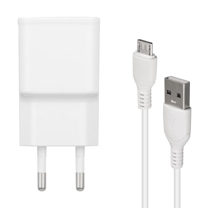 Weko WK-21434 2.1A Hızlı Şarj Adaptörü + 70cm Micro USB Kablo Seti - Görsel 2