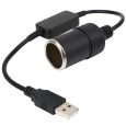 Powermaster PM-5726 USB 5V to 12V Araç Çakmak Soketi Dişi Çevirici Adaptör - Görsel 3