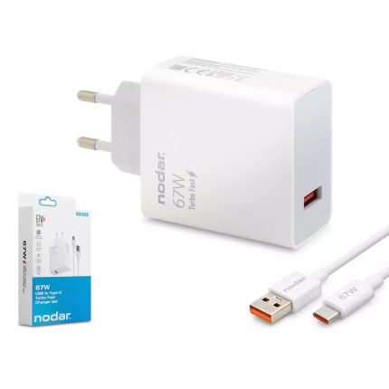 NODAR ND1008 Xiaomi Uyumlu 67W Ultra Turbo Fast Type-C Şarj Seti