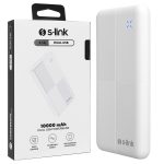 S-Link IP-G12N 10.000 mAh Slim Powerbank - Type-C & Micro-USB Girişli Beyaz