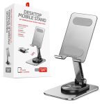 Powerway DMS33 360 Derece Dönebilen Full Metal Katlanabilir Masaüstü Telefon Standı